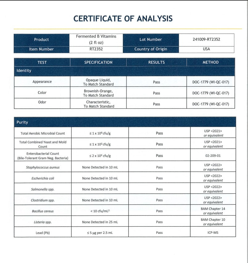 Fermented B-Complex – Bioavailable B-Vitamin Formula